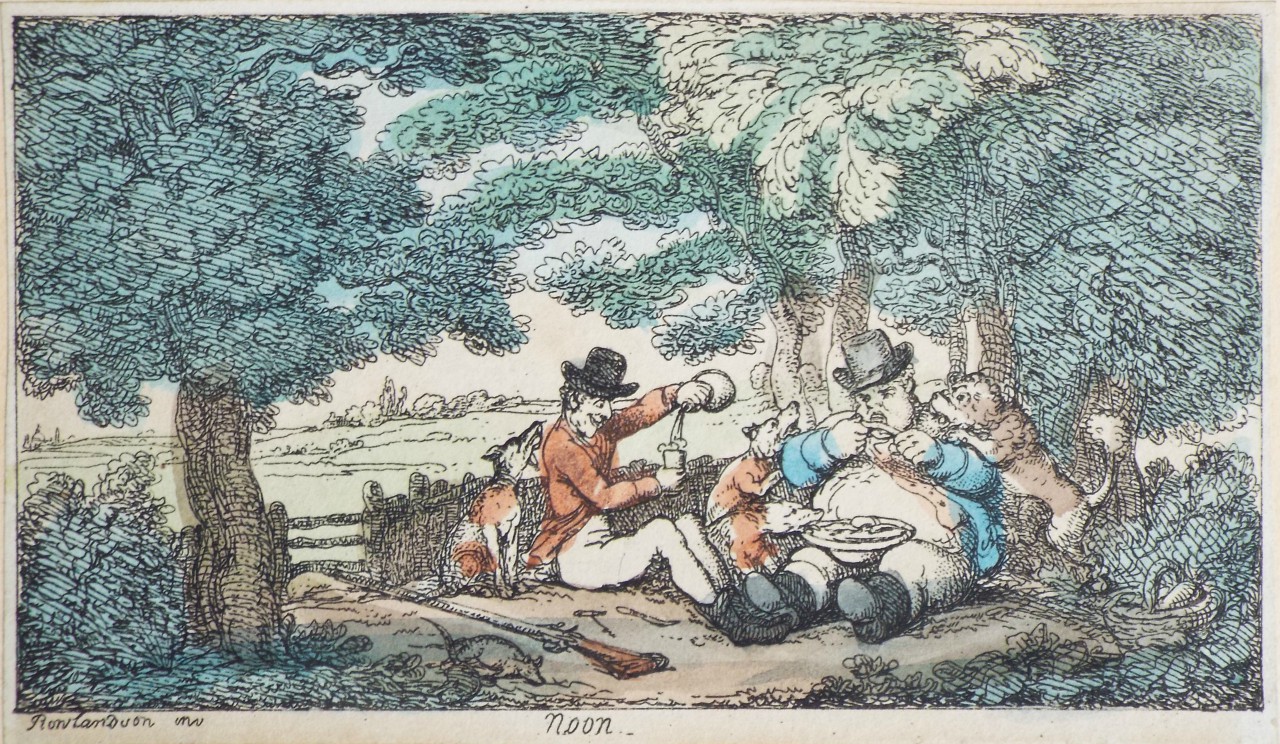 Etching - Noon. - Rowlandson