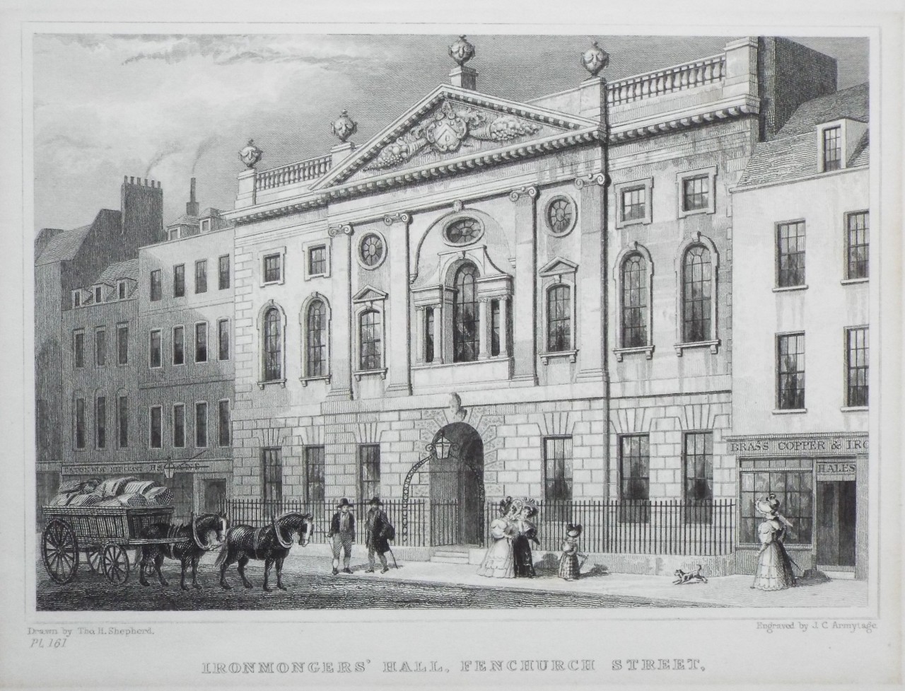 Print - Ironmongers' Hall, Fenchurch Street. - Armytage