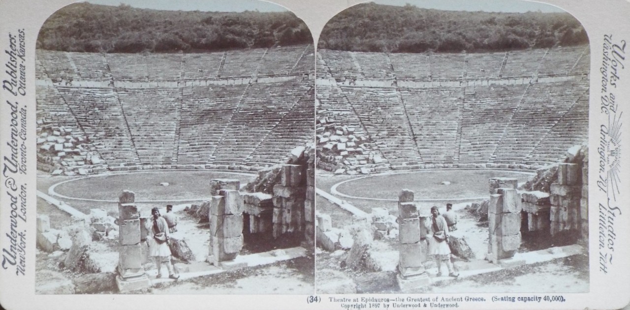 Photograph - Theatre at Epidauros - the Greatest of Ancient Greece. (Seating capacity 40,000).