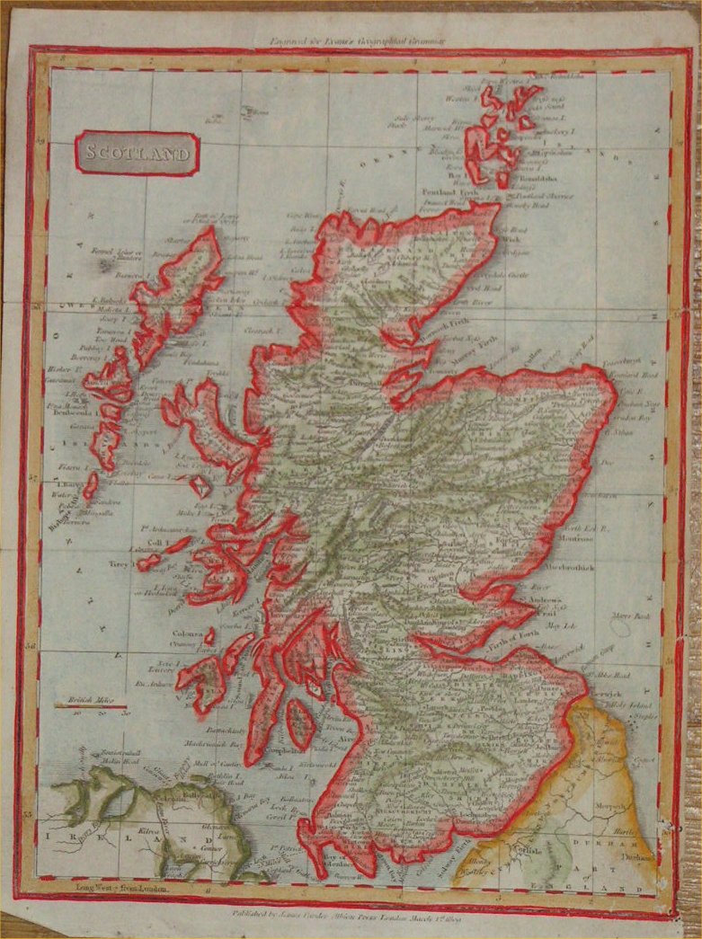 Map of Scotland - Cundee