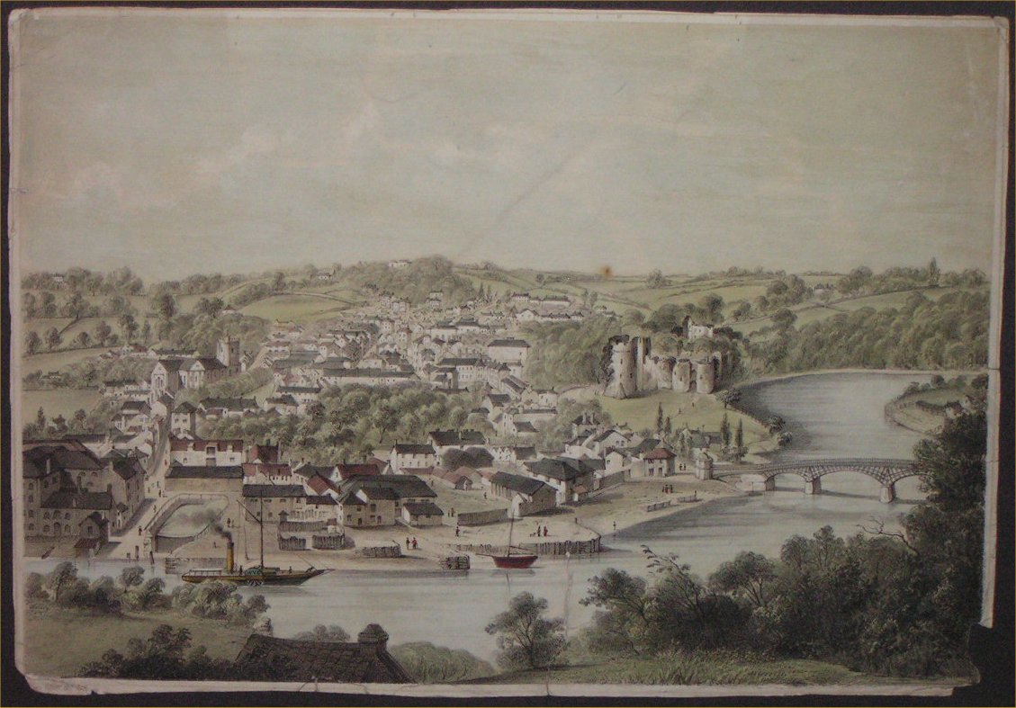 Lithograph - Chepstow from Insthill