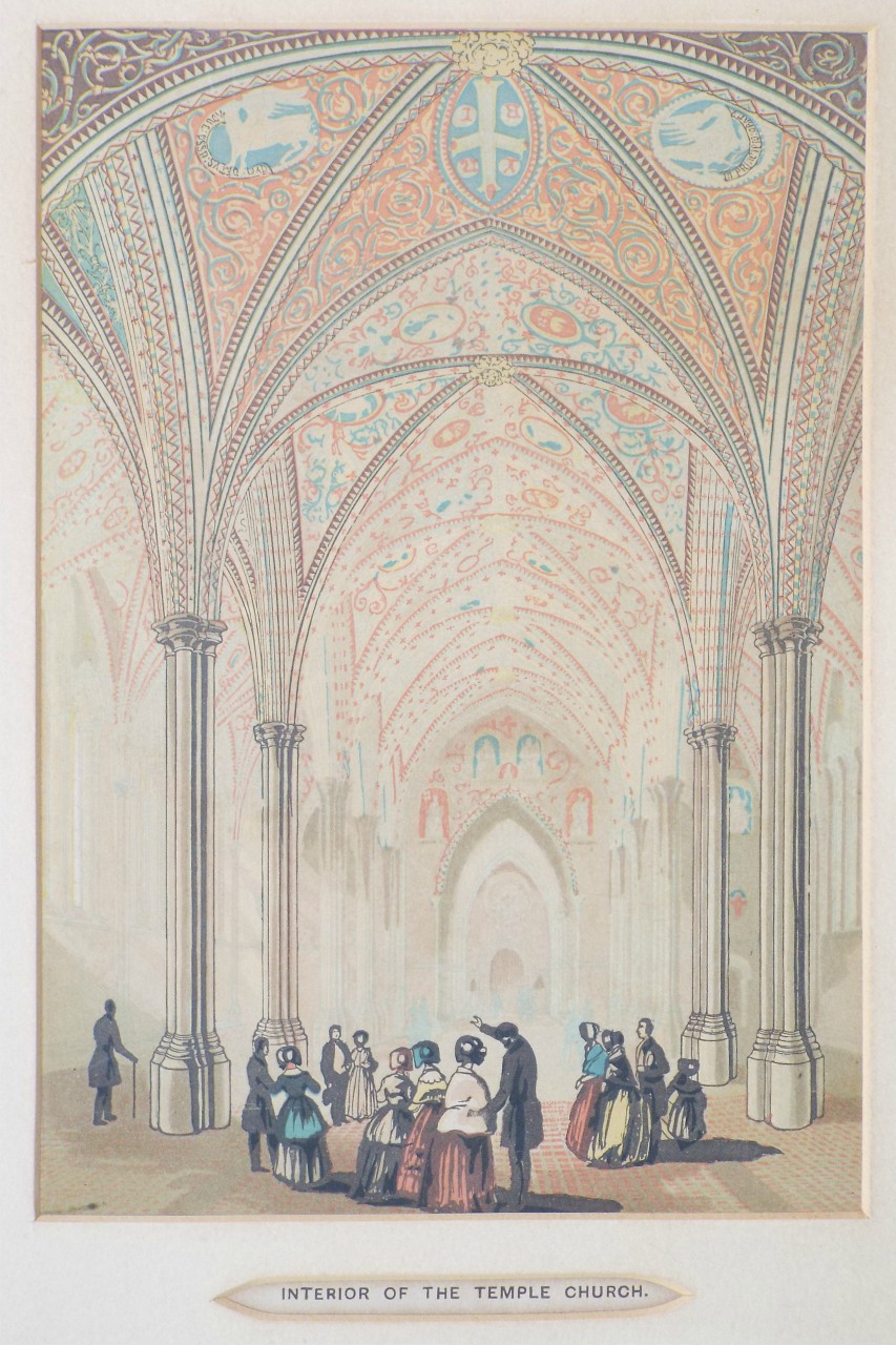 Print - Interior of the Temple Church.