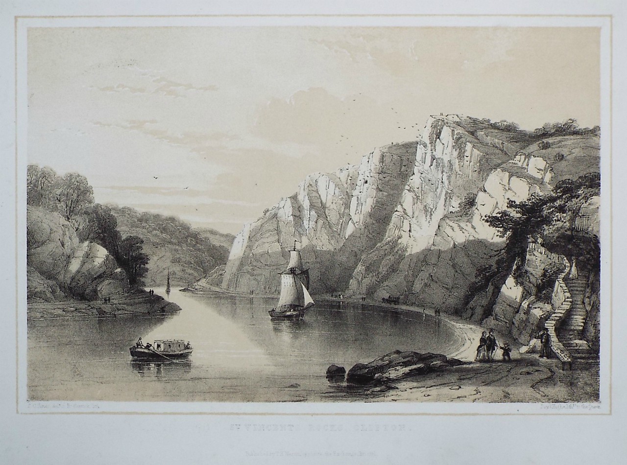 Lithograph - St. Vincents Rocks Clifton. - Carrick