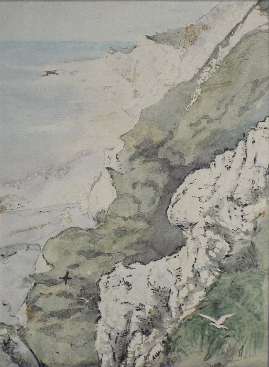 Watercolour - Coastal landscape
