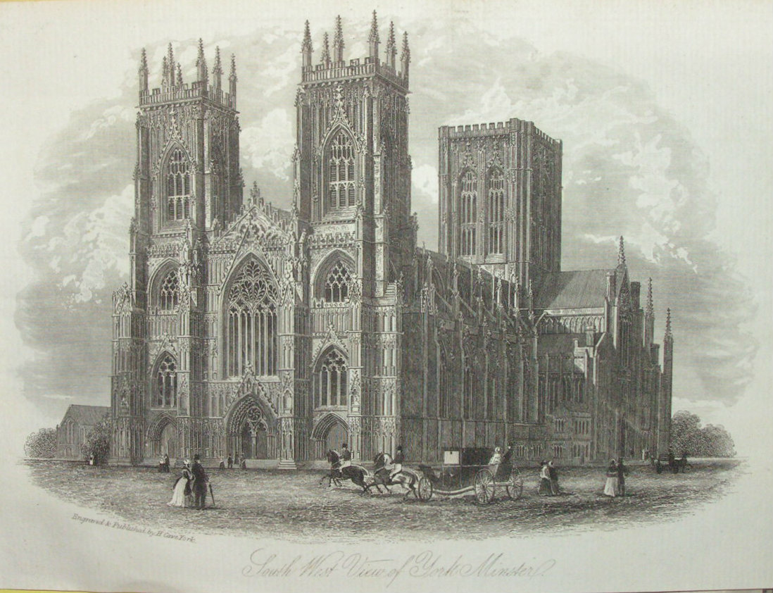 Steel Vignette - South West View of York Minster - Cave