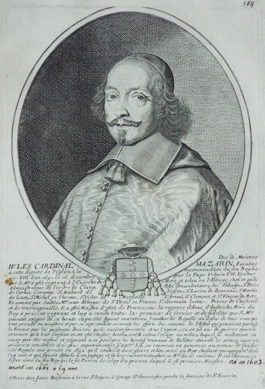 Print - Jules Cardinal Mazarin