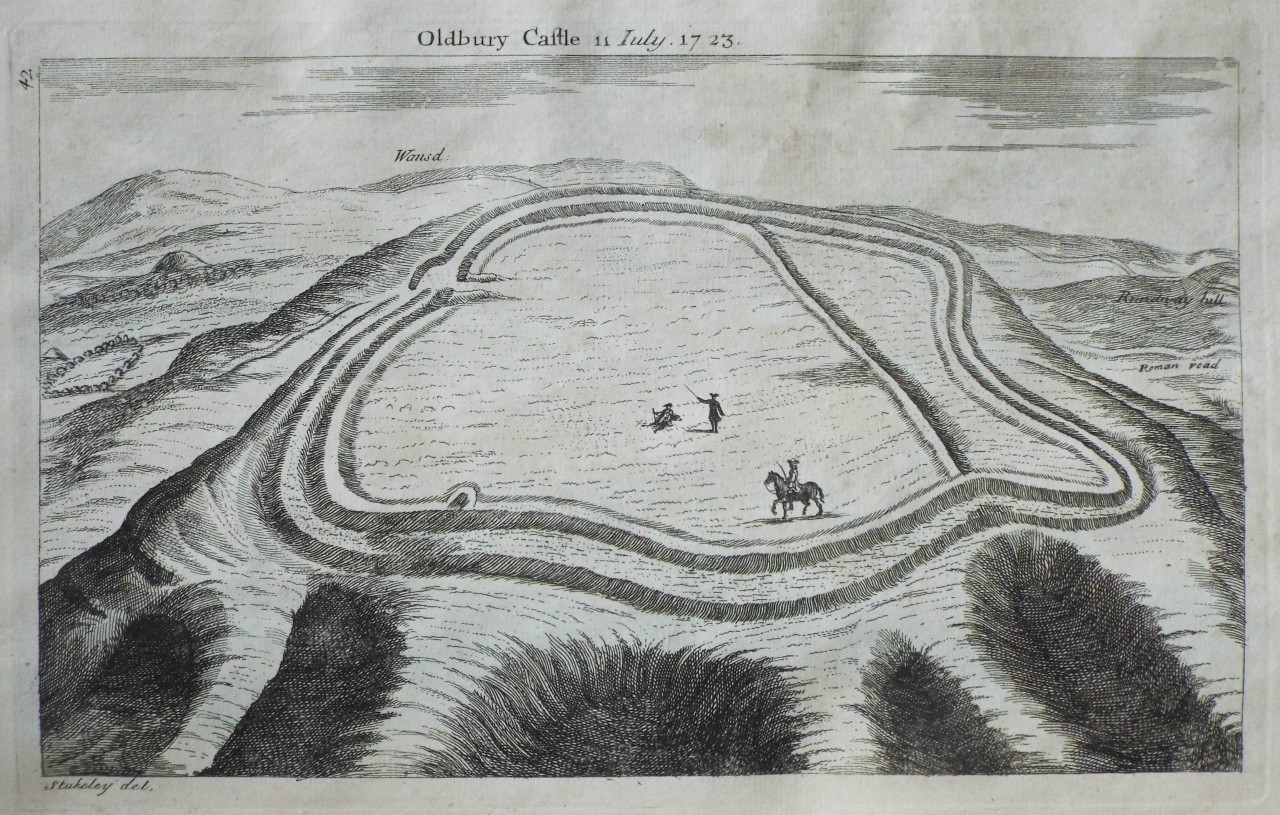 Print - Oldbury Castle 11. July. 1723.