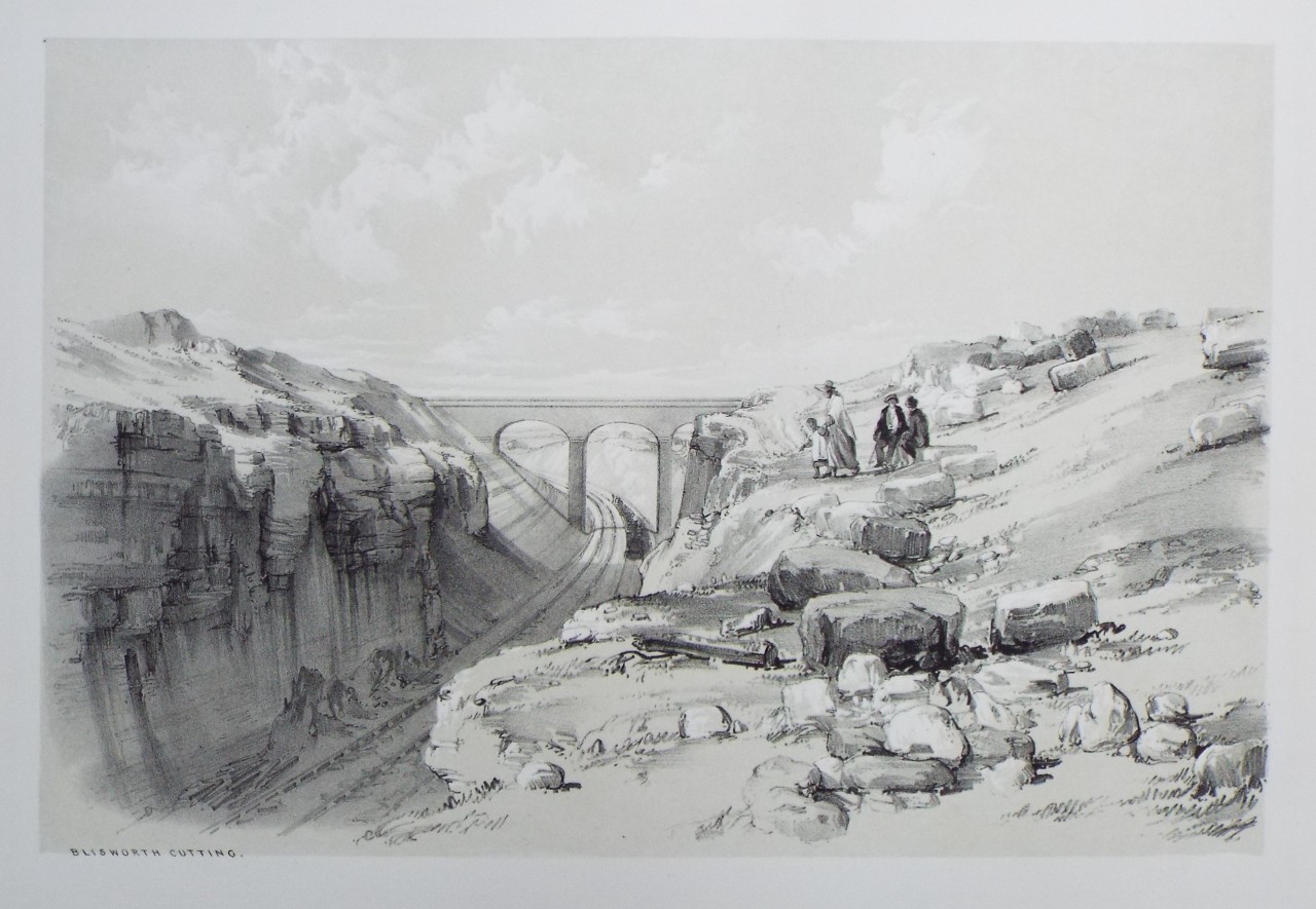 Lithograph - Blisworth Cutting - Bourne