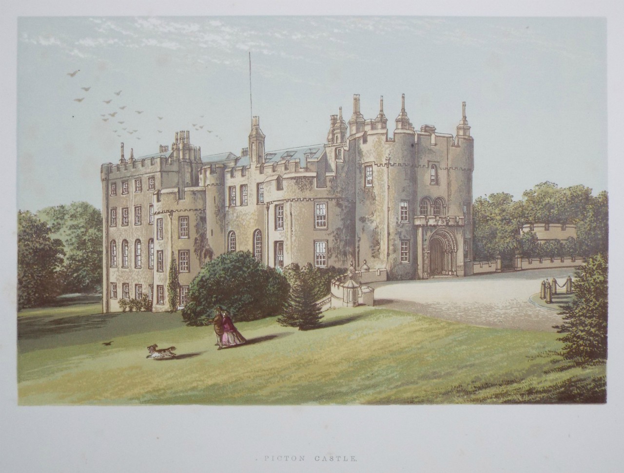 Chromo-lithograph - Picton Castle.