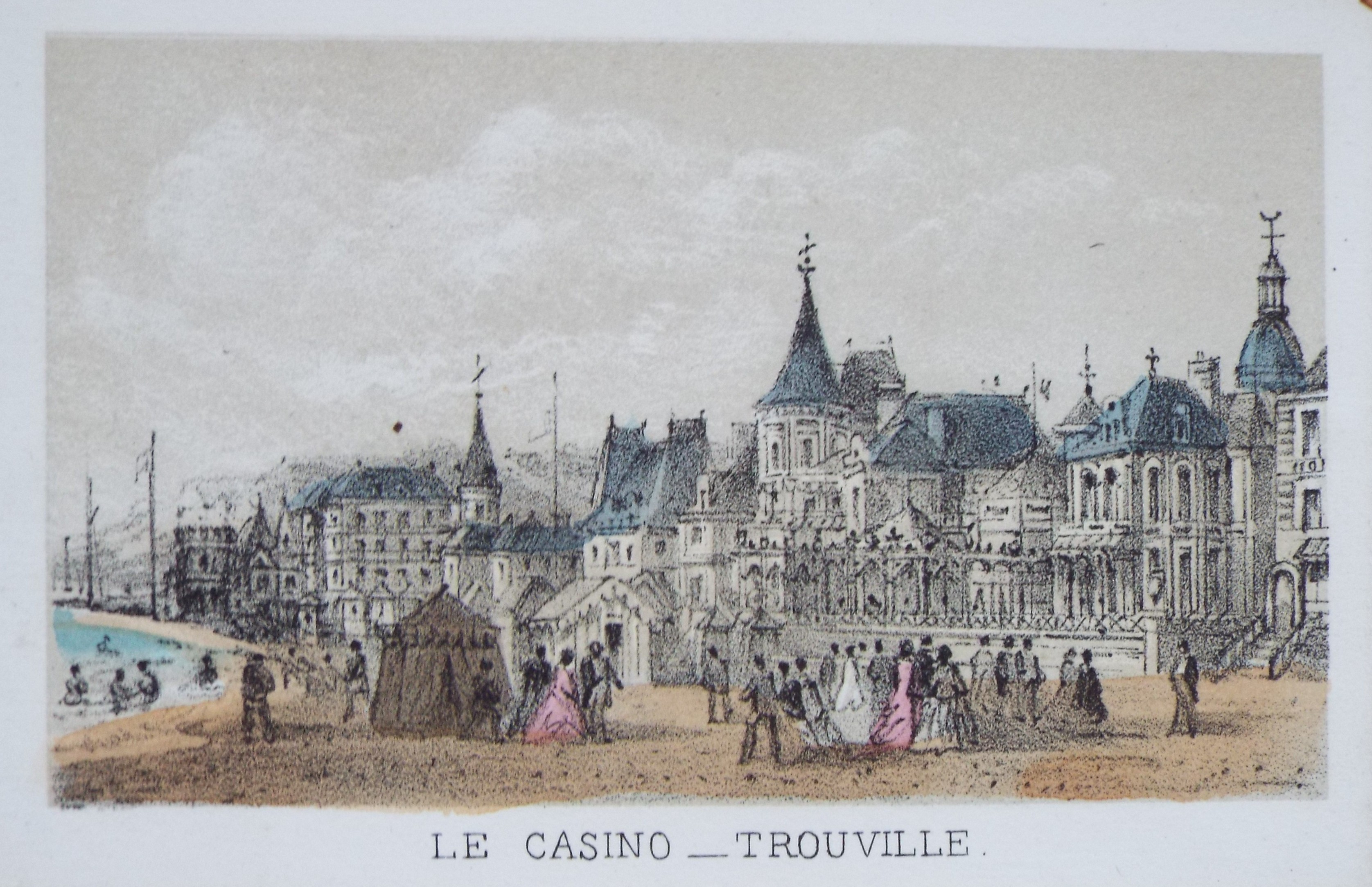 Lithograph - Le Casino - Trouville.