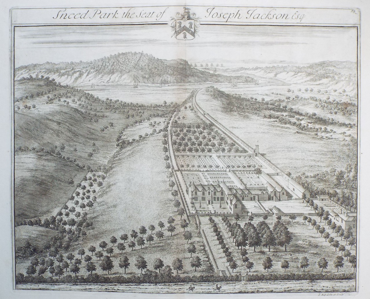 Print - Sneed Park the Seat of Joseph Jackson Esq - Kip