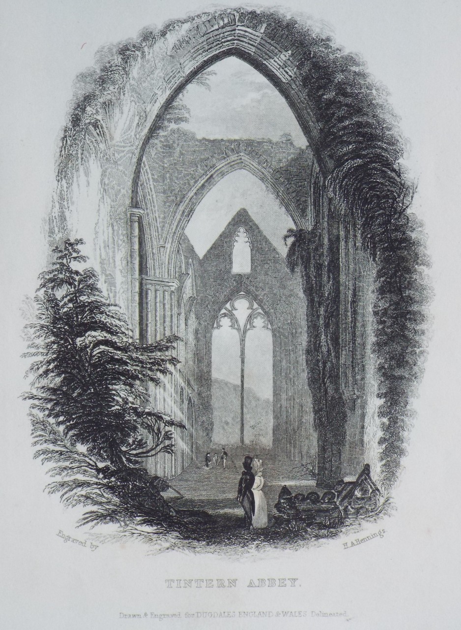 Print - Tintern Abbey. - Hennings