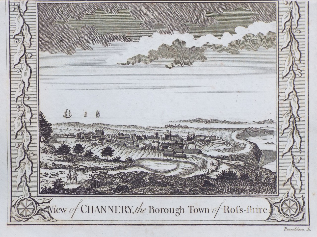 Print - View of Channery, the Borough Town of Ross-shire. - 
