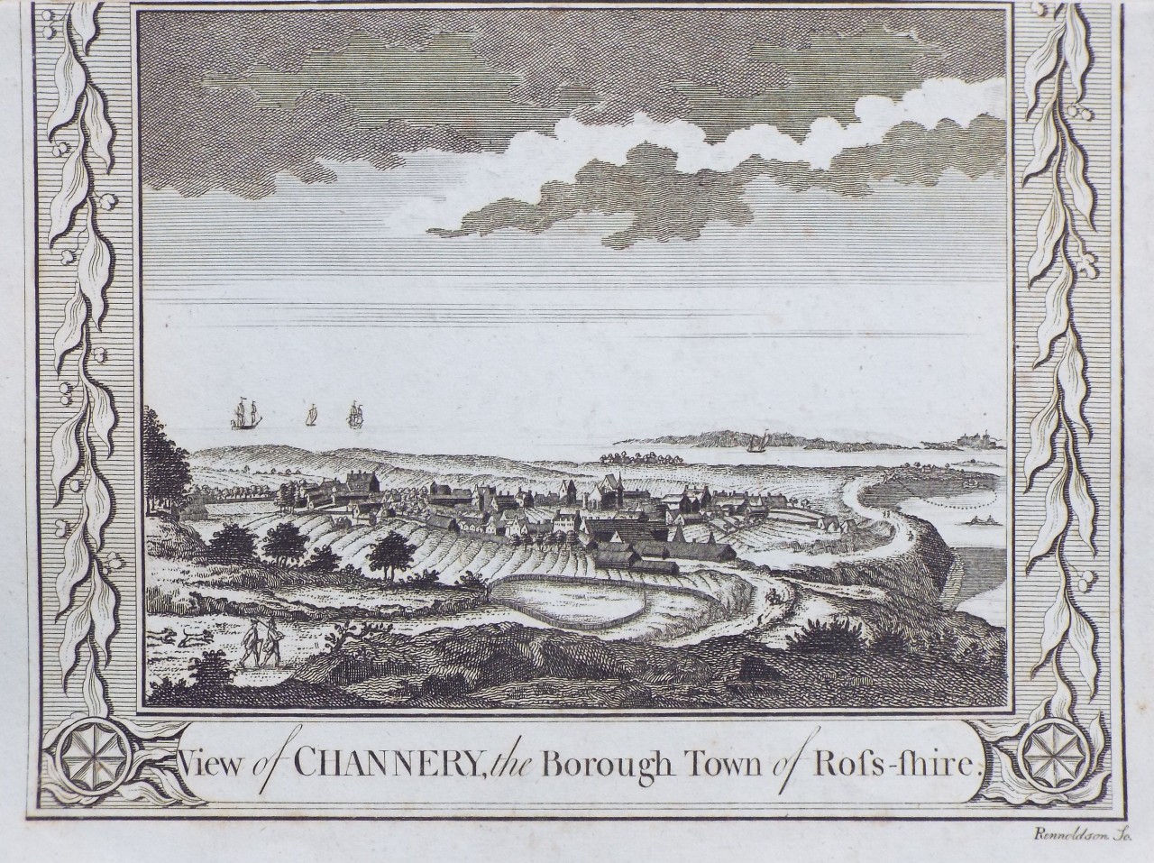 Print - View of Channery, the Borough Town of Ross-shire. - 