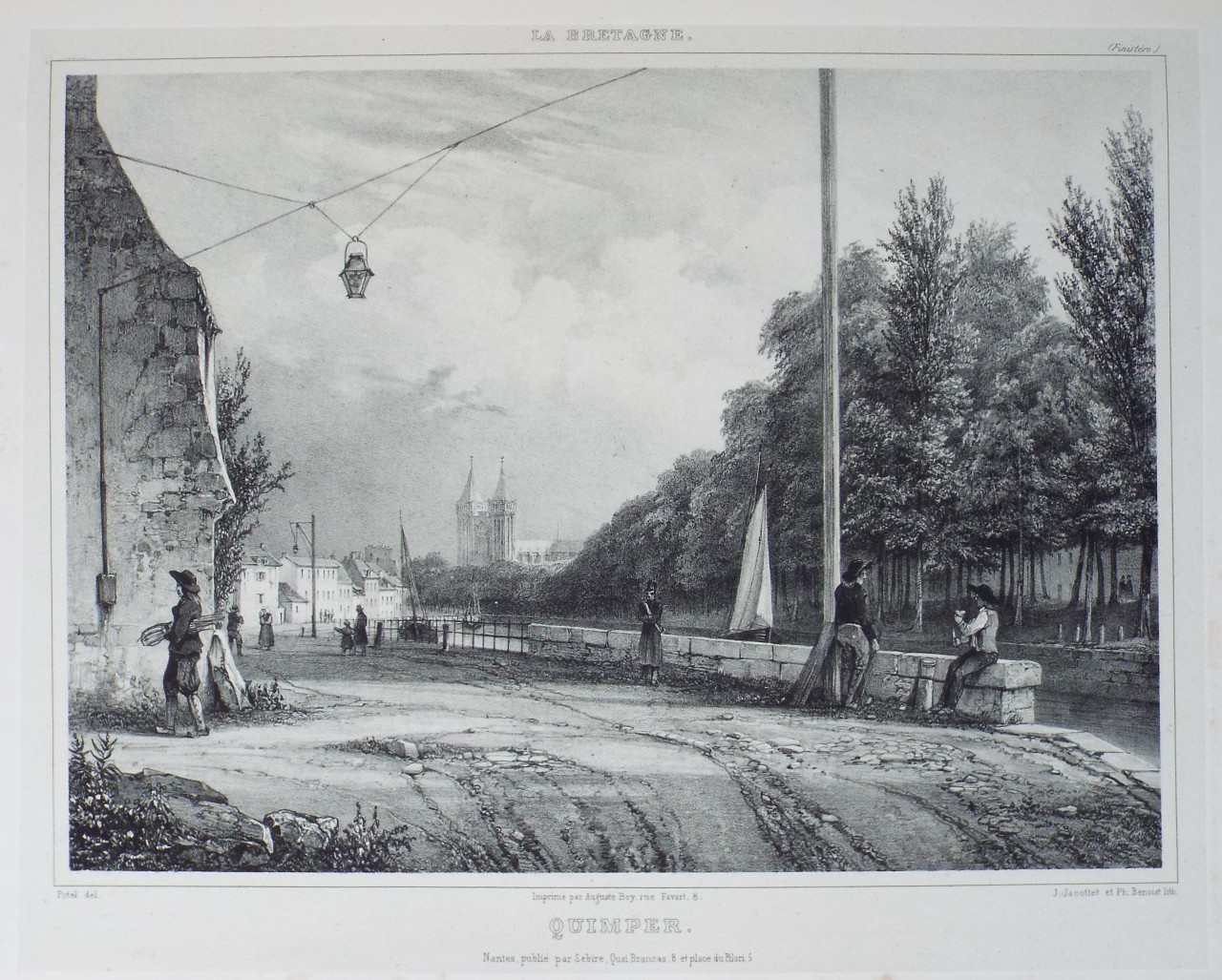 Lithograph - Quimper.