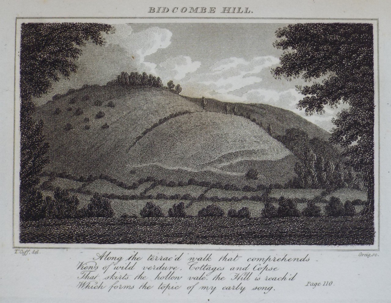 Print - Bidcombe Hill. - Greig