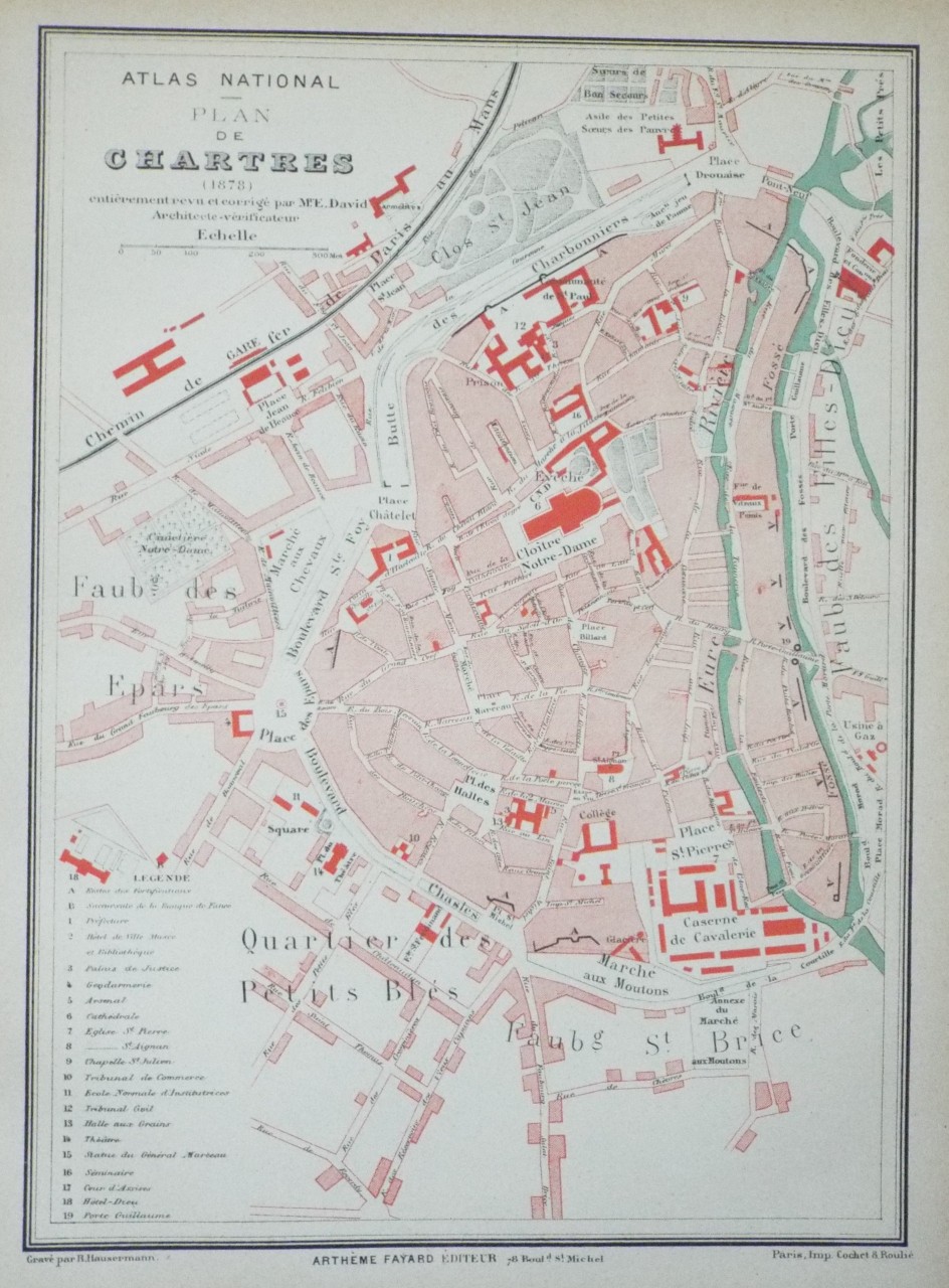 Map of Chartres - Chartres