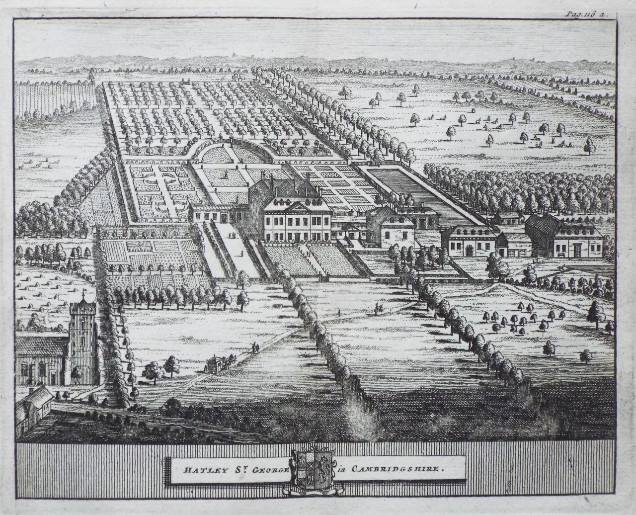 Print - Hatley St. George in Cambridgeshire.