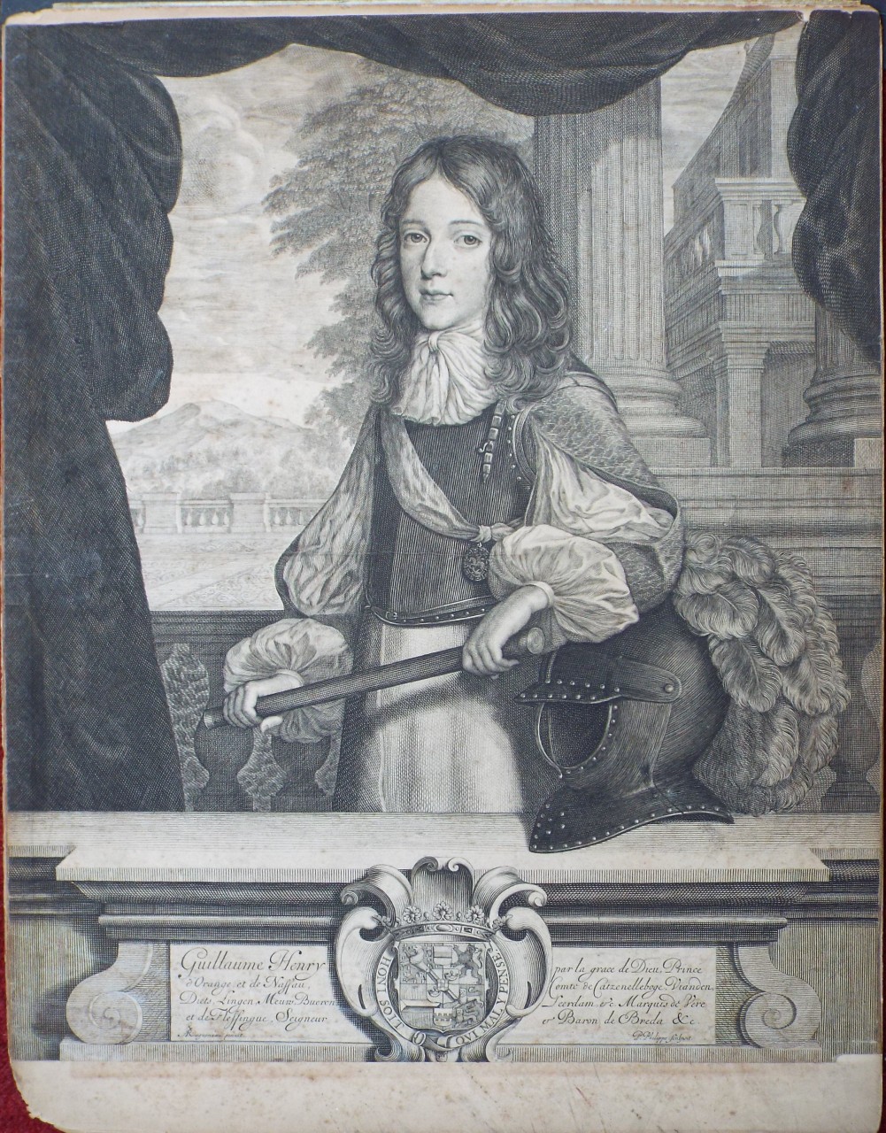 Print - Guillaume Henry par la Grace de Dieu, Prince d'Orange, et de Naussau - Philippe