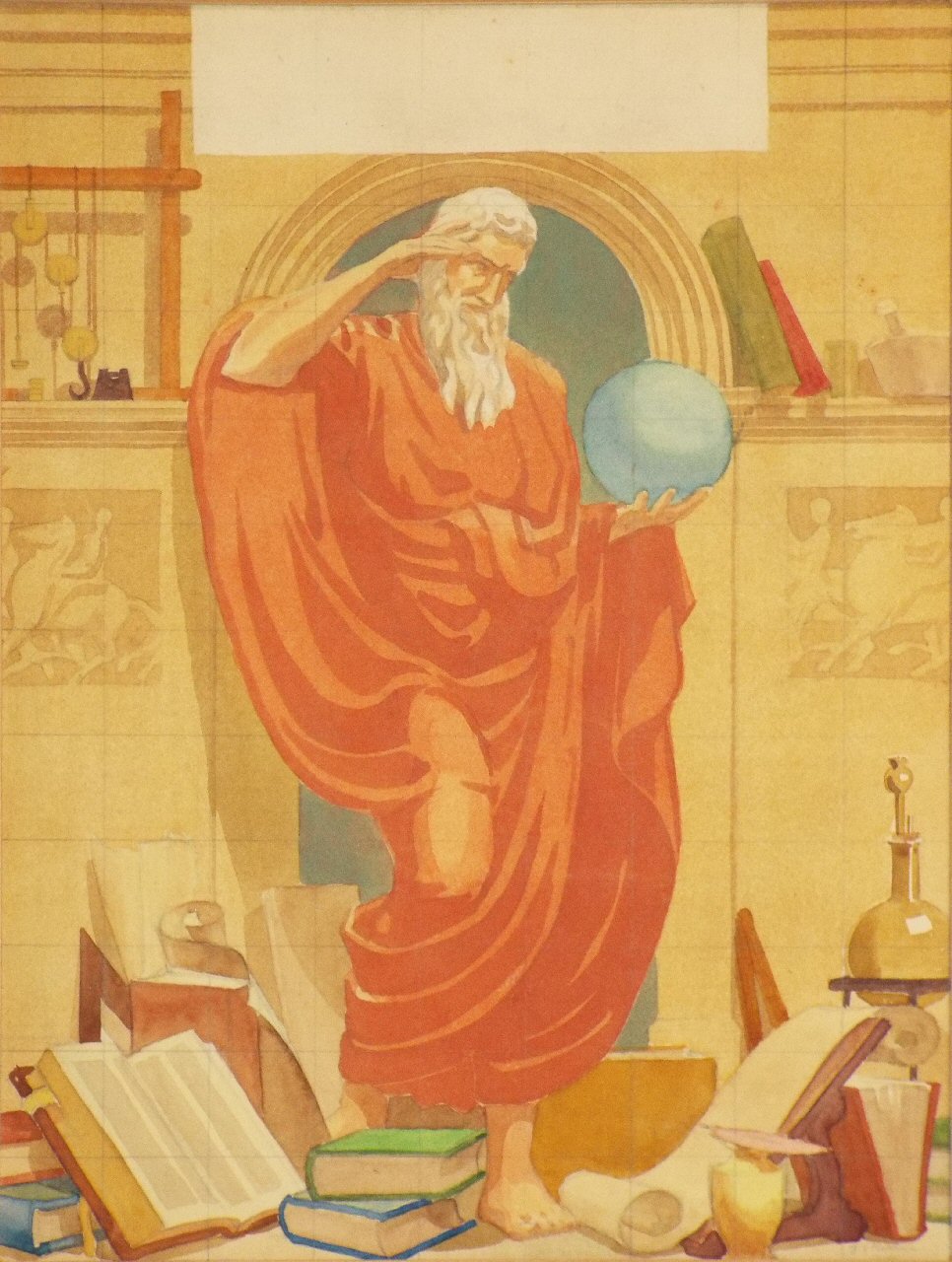 Watercolour - (An Ancient Philosopher)