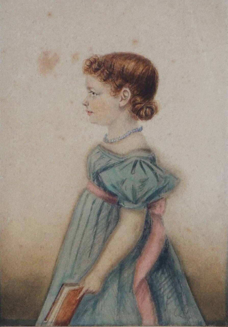 Watercolour - Portrait of a young girl