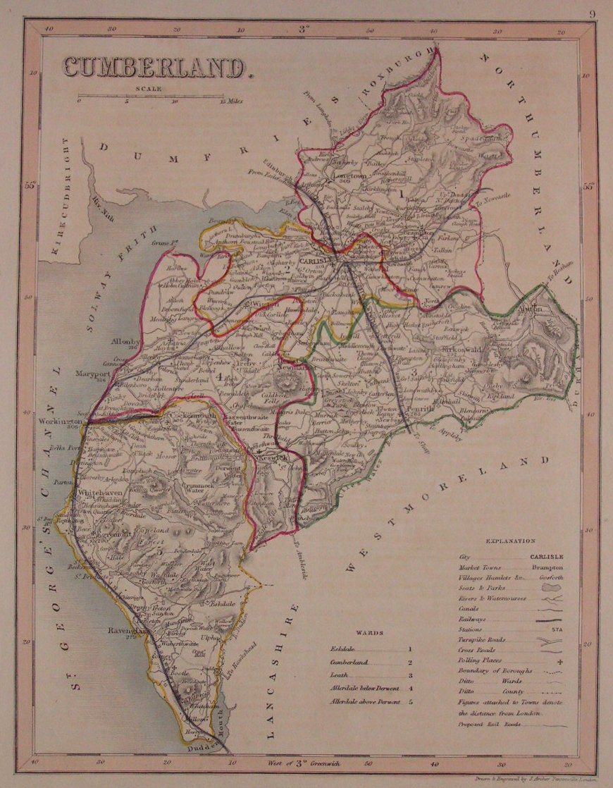 Map of Cumberland - Archer
