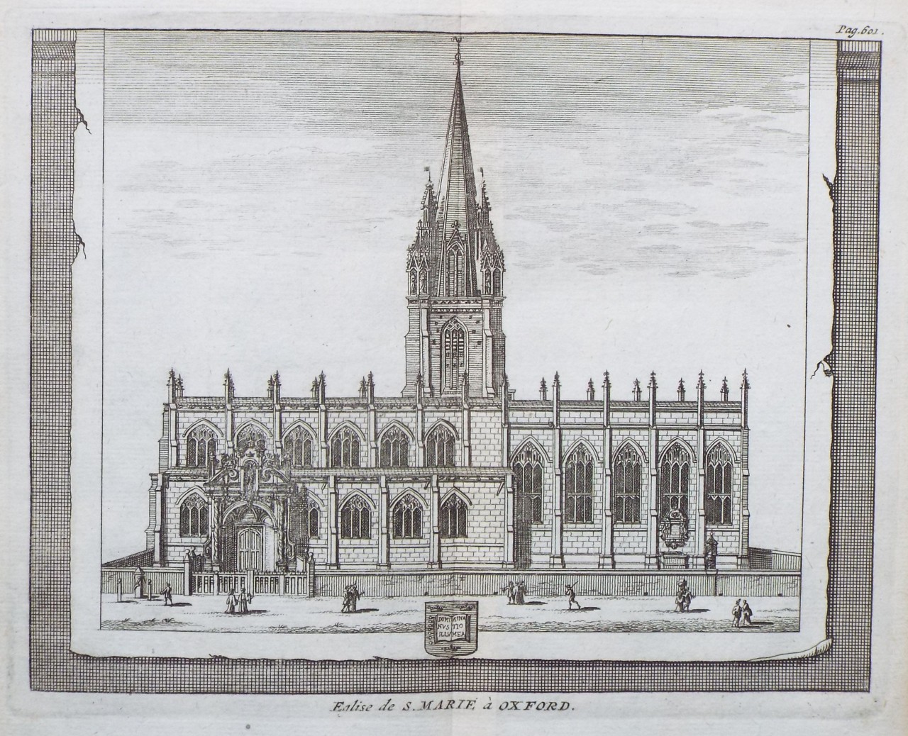 Print - Eglise de la S. Marie a Oxford.