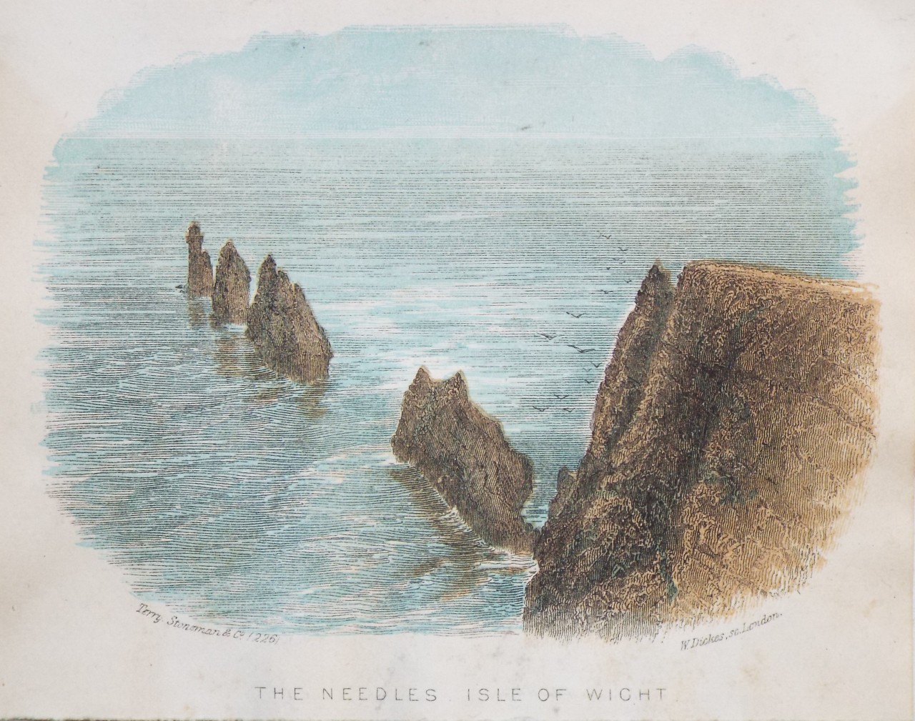 Steel Vignette - The Needles Isle of Wight - Dickes