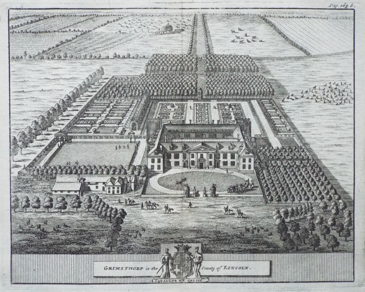 Print - Grimsthorp in the County of Lincoln.
