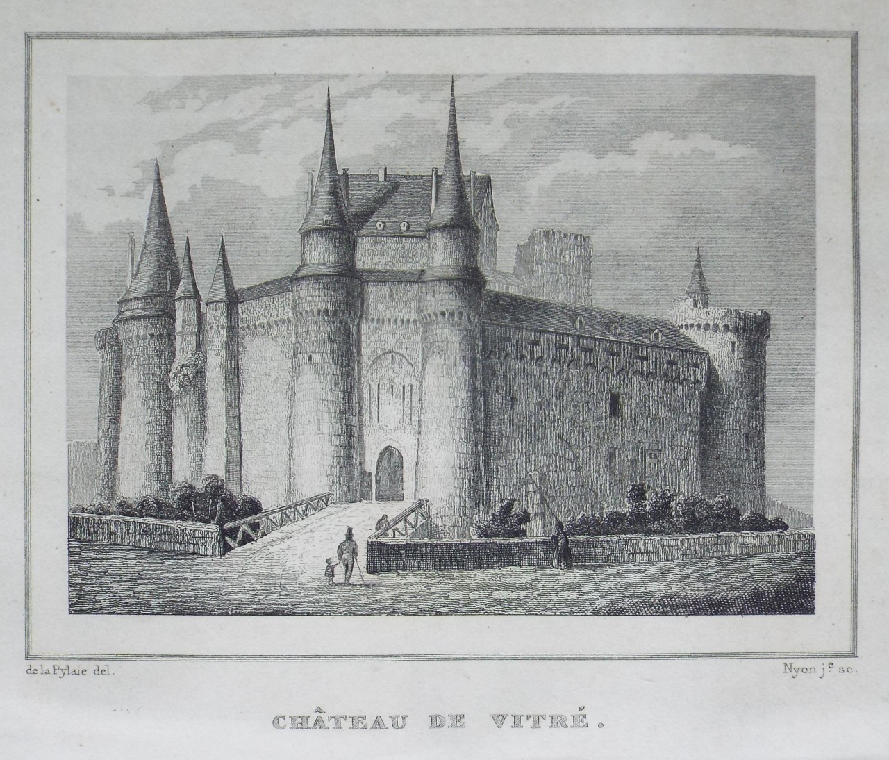 Print - Chateau de Vitre. - 