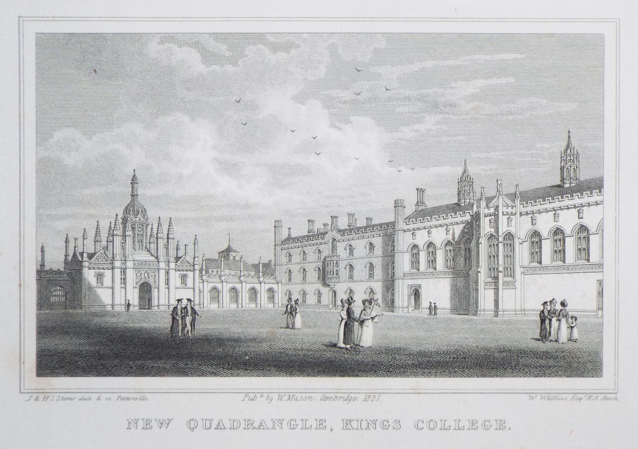 Print - New Quadrangle, Kings College. - Storer
