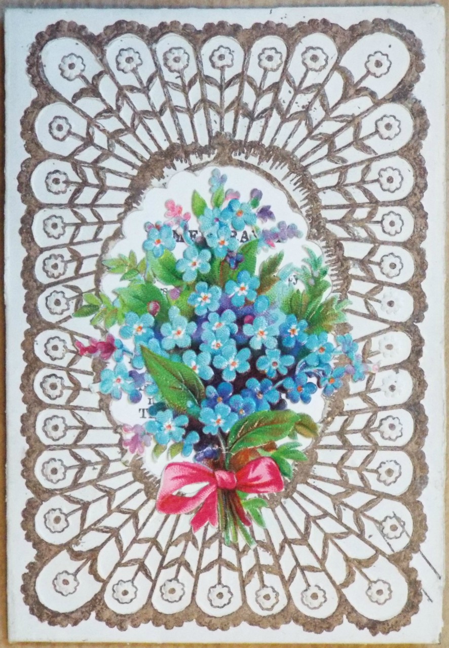 Print - (Bouquet of blue flowers)