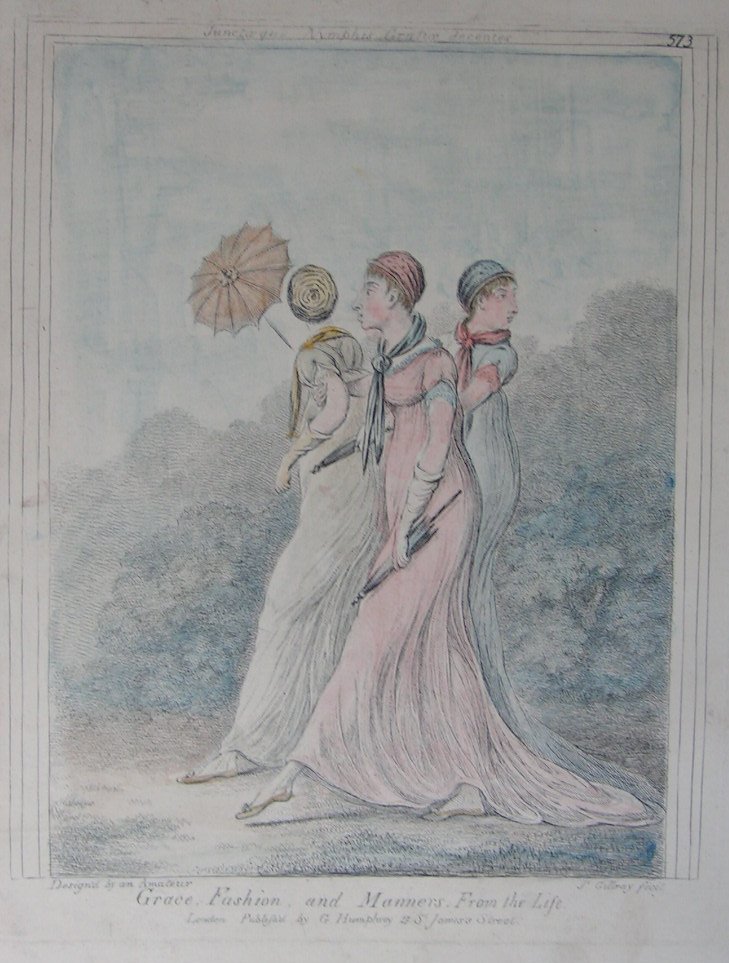 Etching - Grace, Fashion, and Manners. From the Life. - Gillray