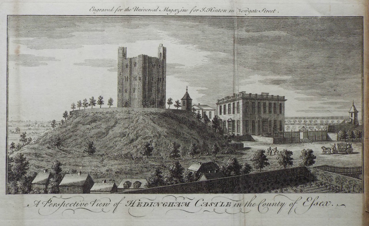 Print - A Perspective View of Hedingham Castle in the County of Essex.