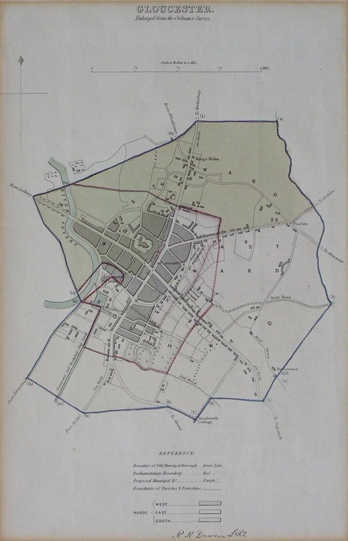 Map of Gloucester - Gloucester