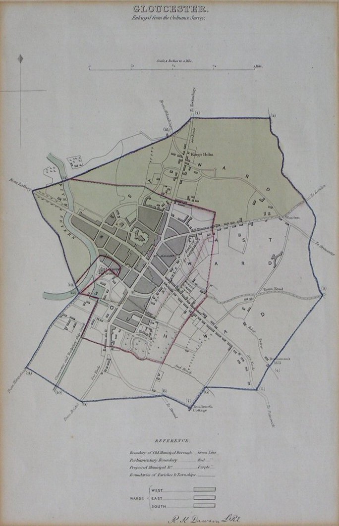 Map of Gloucester - Gloucester