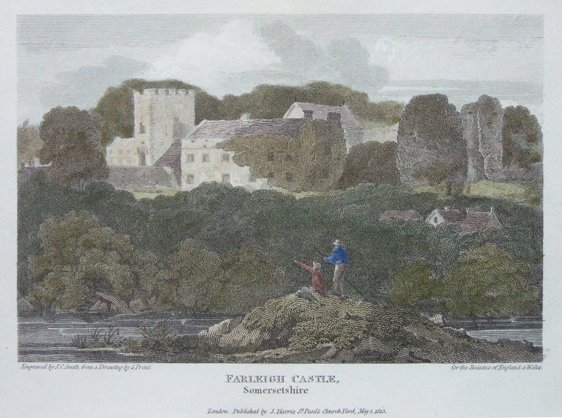 Print - Farleigh Castle, Somersetshire - Smith