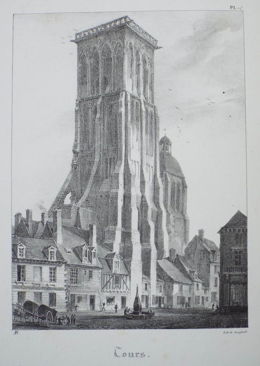 Lithograph - Tours. - 