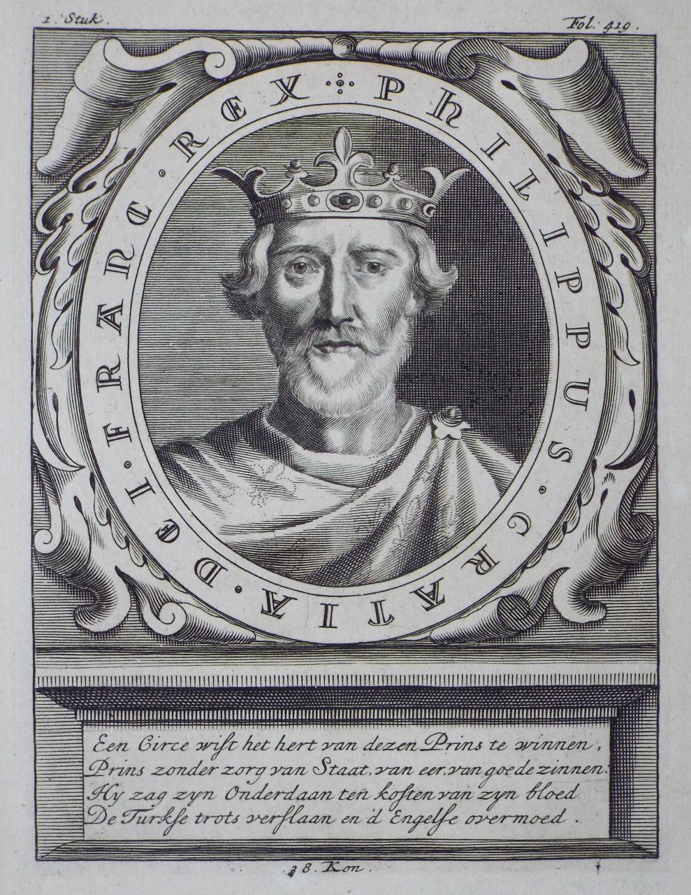 Print - Philippus Gratia Dei Franc Rex