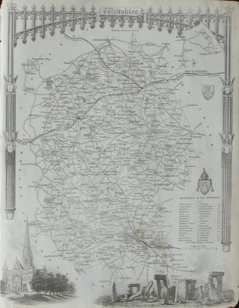 Map of Wiltshire - Moule