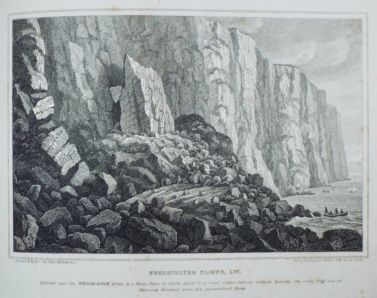 Print - Freshwater Cliffs, I. W. - Brannon