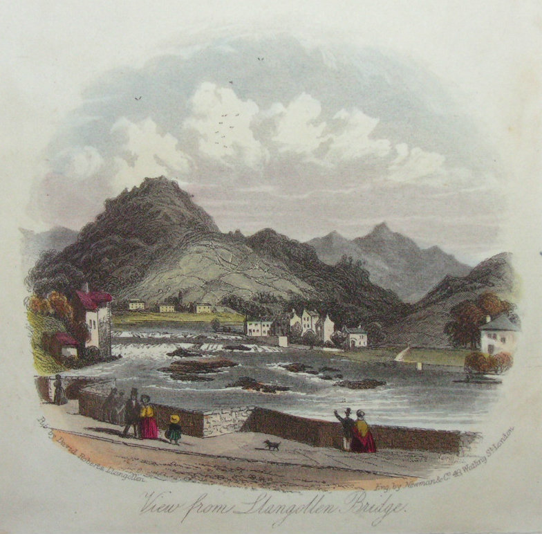 Steel Vignette - View from Llangollen Bridge. - Newman