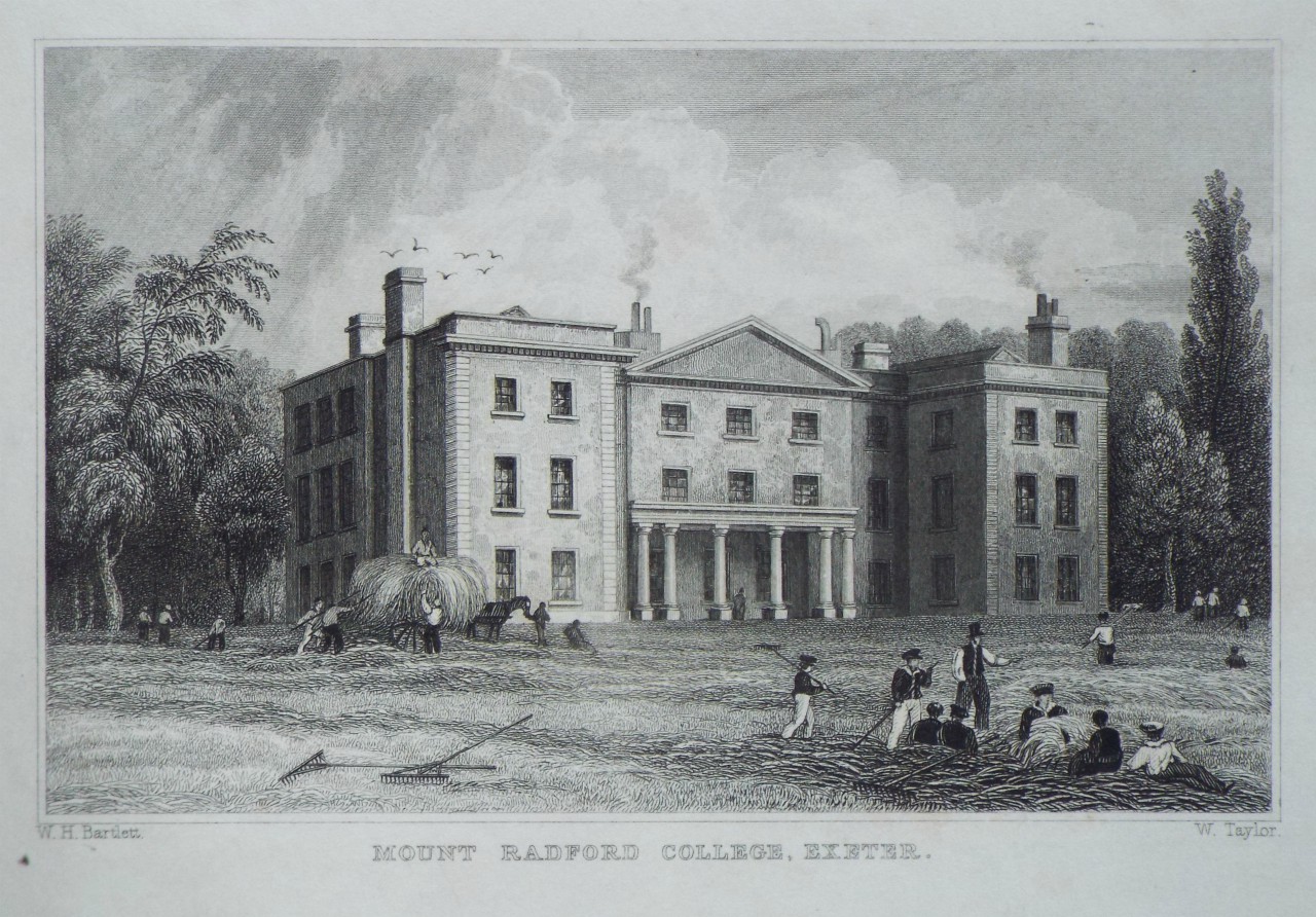 Print - Mount Radford College, near Exeter. - Taylor