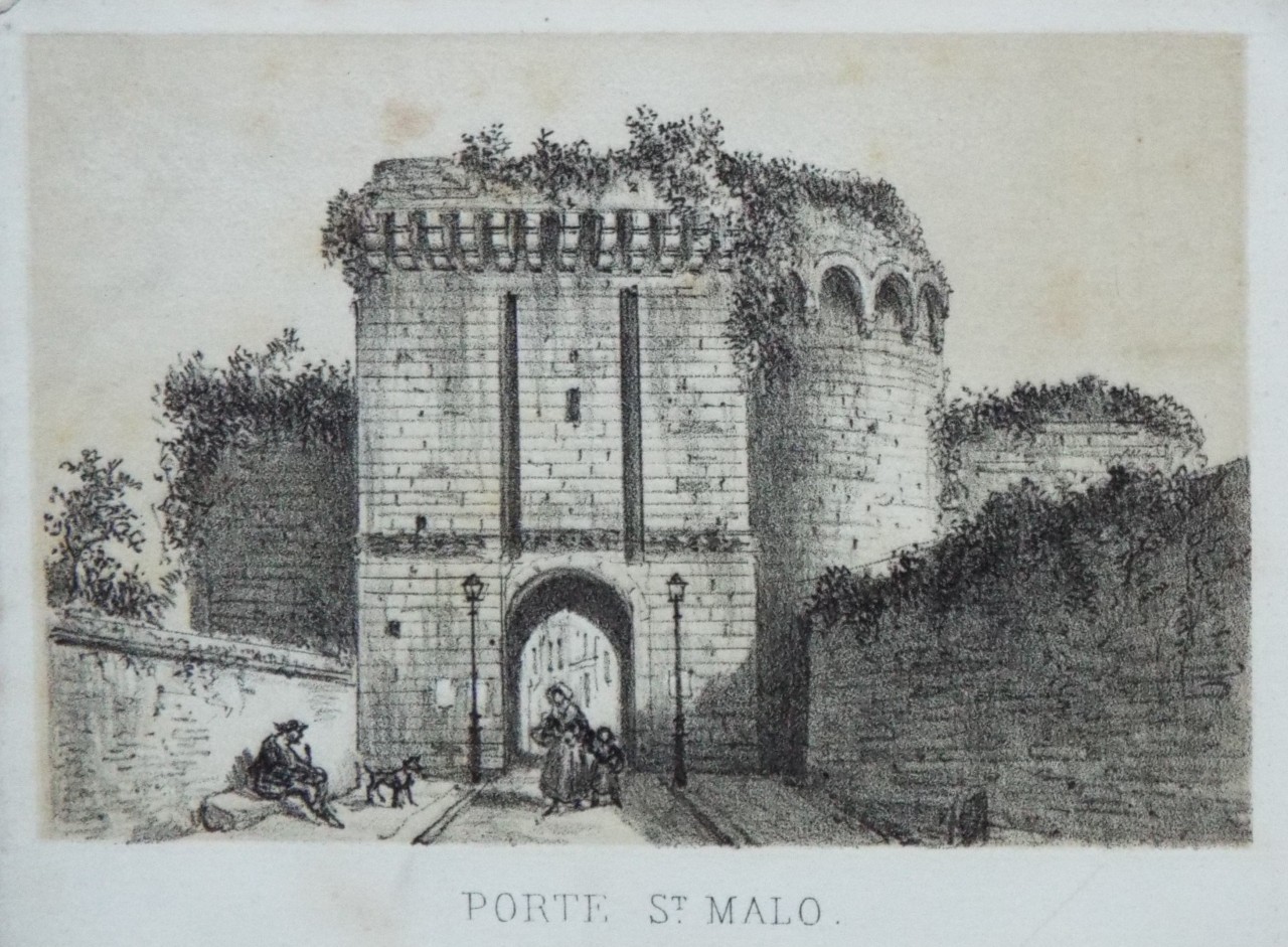 Lithograph - Porte. St. Malo.