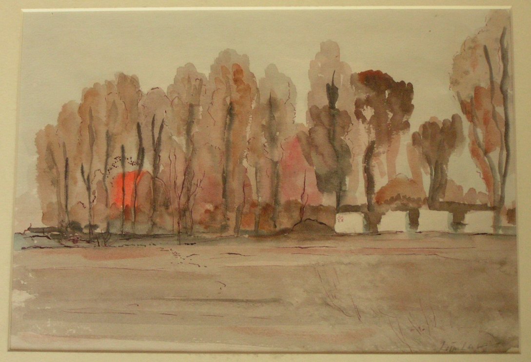 Watercolour - Landscape near Sandon, Essex