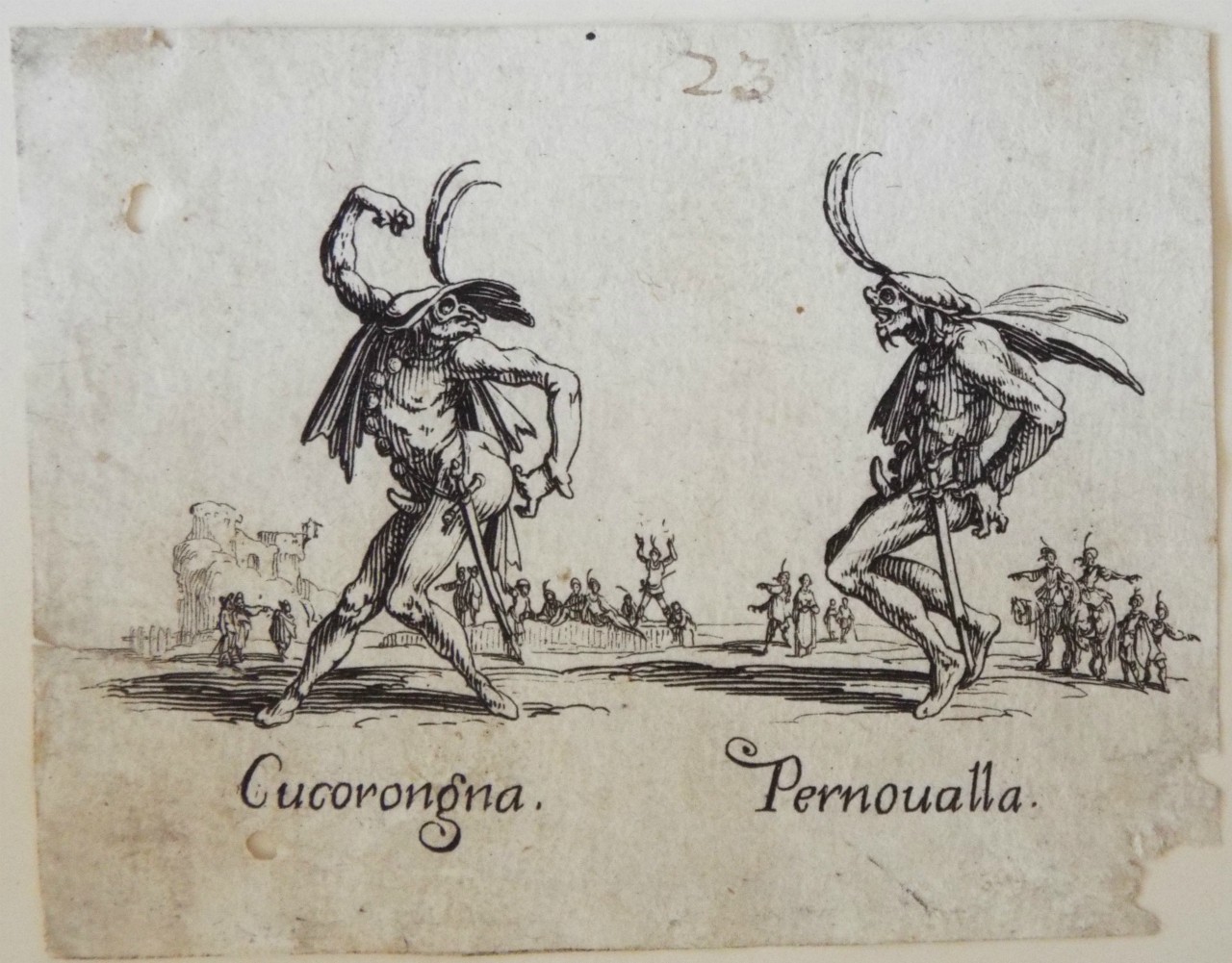 Etching - Cucoronga. Pernoualla. - Callot