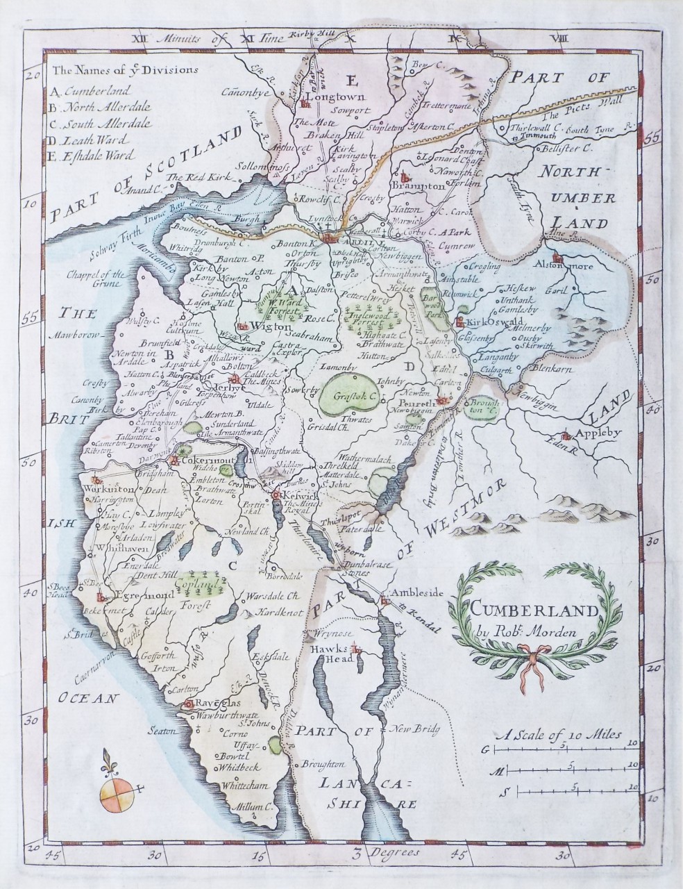 Map of Cumberland