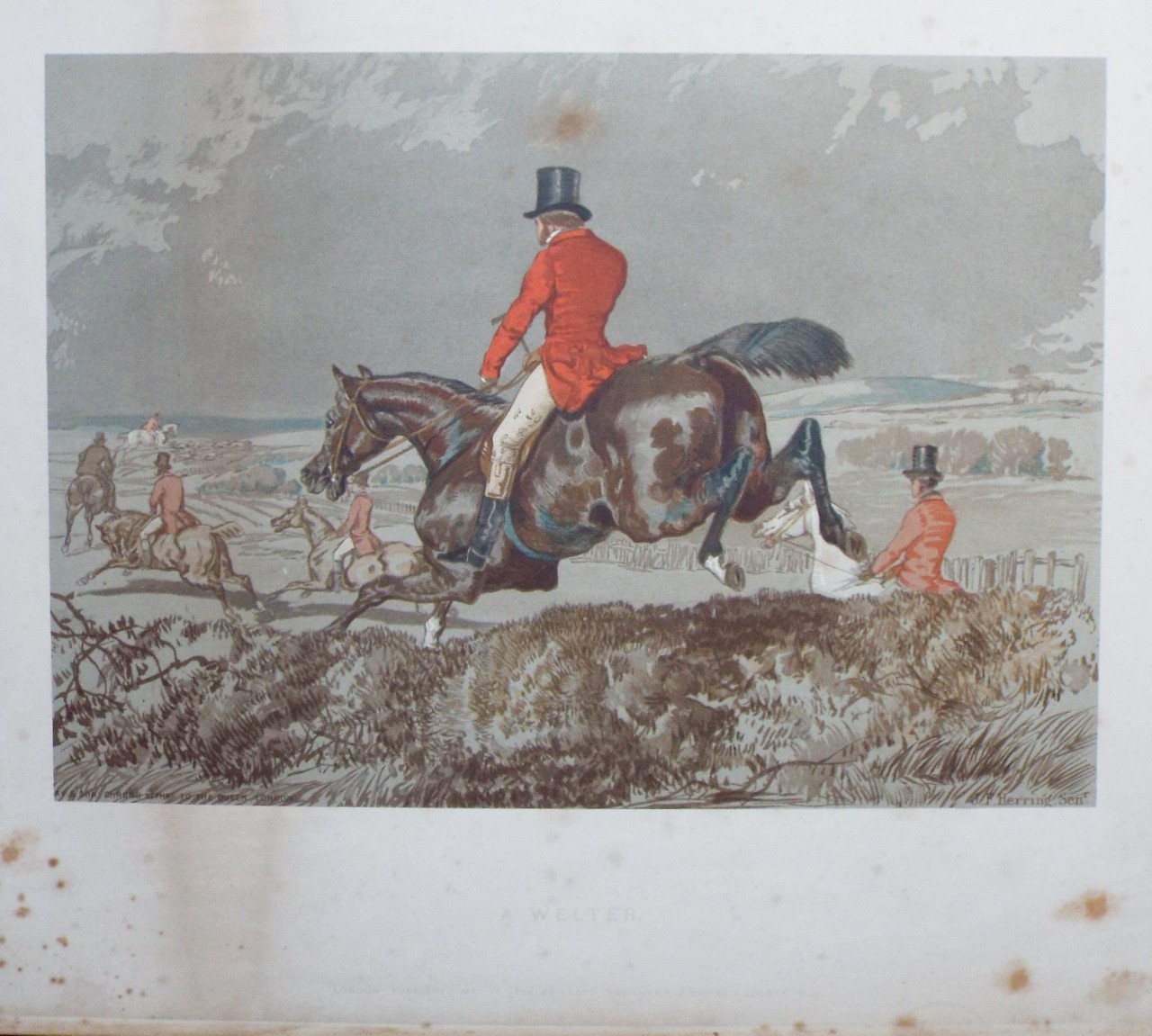 Chromo-lithograph - Herring's Sporting Sketches. A Welter.