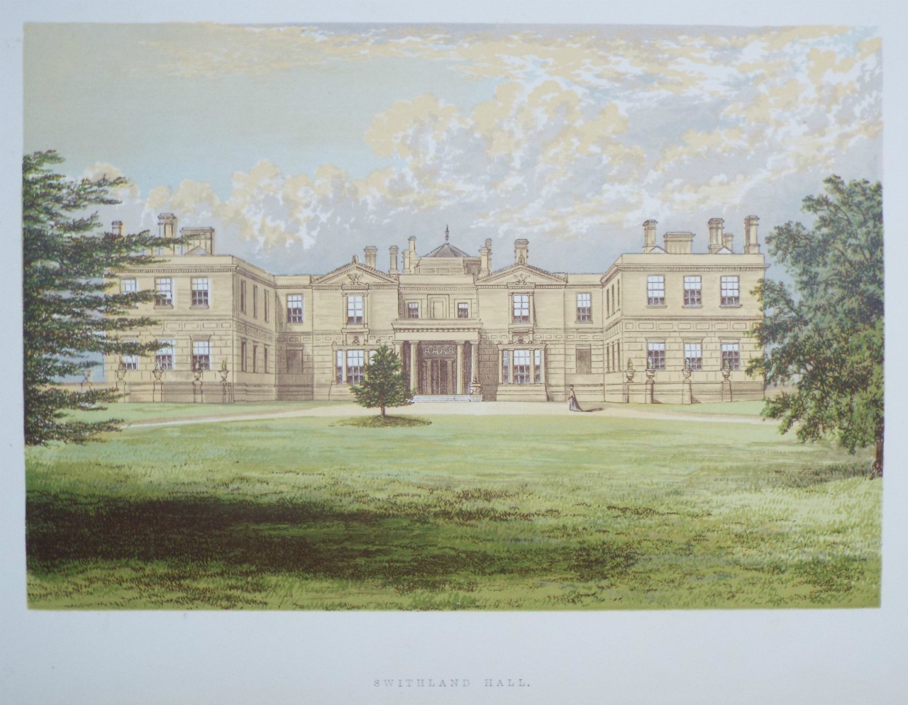 Chromo-lithograph - Swithland Hall.