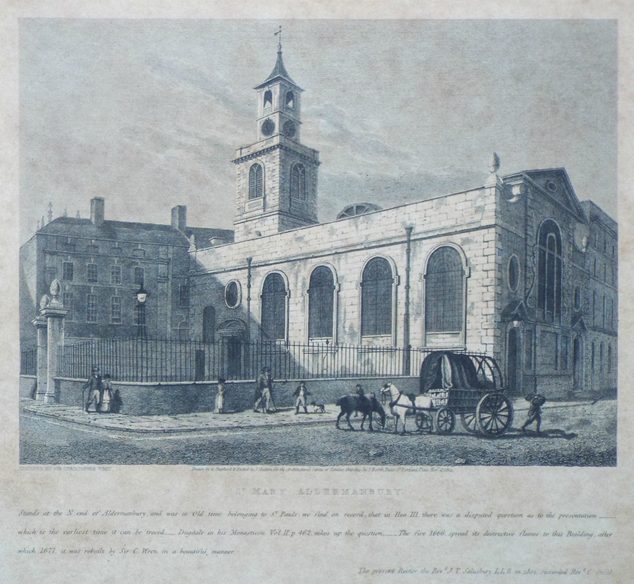 Print - St. Mary Aldermanbury. - Skelton